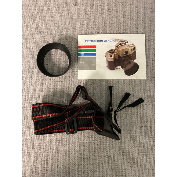 Vintage Lexxus Lex35 35mm Camera with Flash, Case, Strap, and Manual Untested - Picture 2 of 14